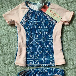 Toddler Girls Swimsuit 2 piece with rashguard